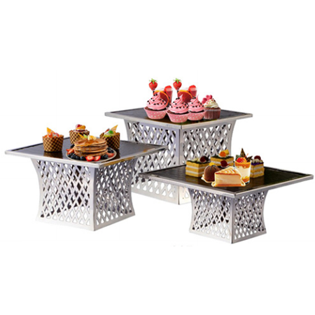 Stainless steel square rhombic Dim sum holder