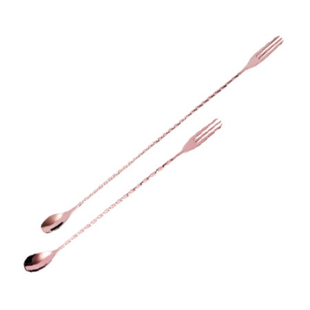 Stainless steel fork and spoon bar (rose gold)