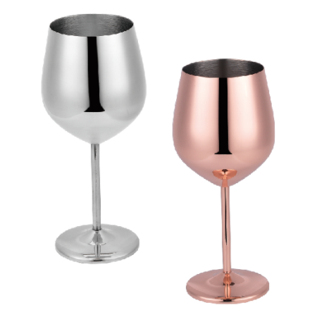 304 stainless steel high foot red wine glass