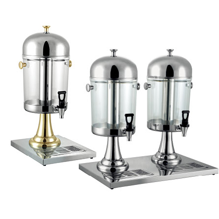 Stainless steel single head/double head juice pot (all steel/gold plated)