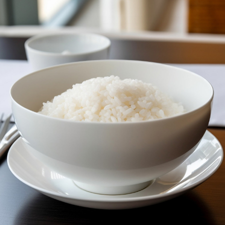 White tableware, ceramic surface bowls, rice bowls, soup bowls, tongue shaped bo