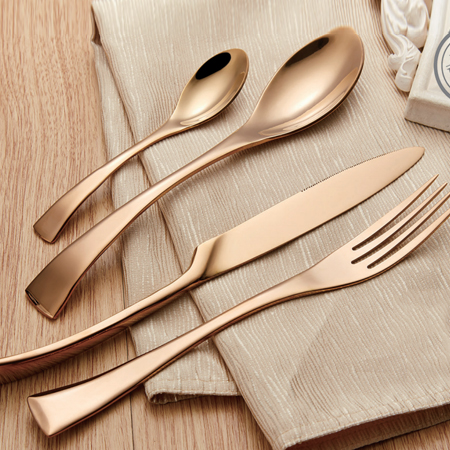 High grade stainless steel tableware BZH1216 stainless steel knife, fork and spo