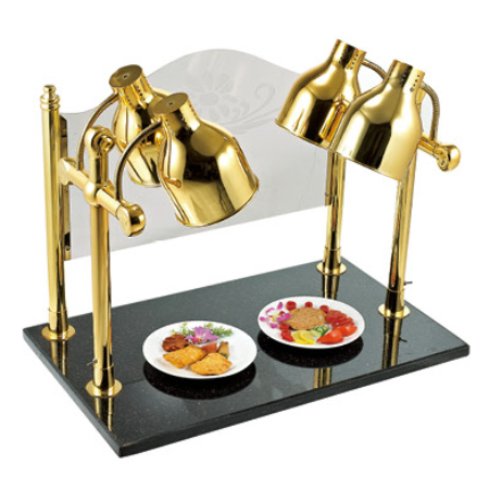 Marble four head insulation table (gold plated)